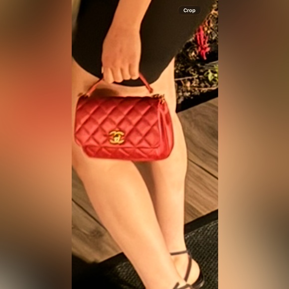 Mini Chanel with top handle and crossbody chain - Picture 10 of 10